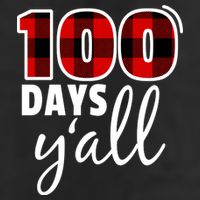 Plaid 100 Days Y'all Funny 100th Day Of School 25L Jumbo Tote