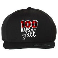 Plaid 100 Days Y'all Funny 100th Day Of School Wool Snapback Cap