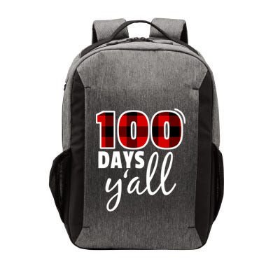 Plaid 100 Days Y'all Funny 100th Day Of School Vector Backpack
