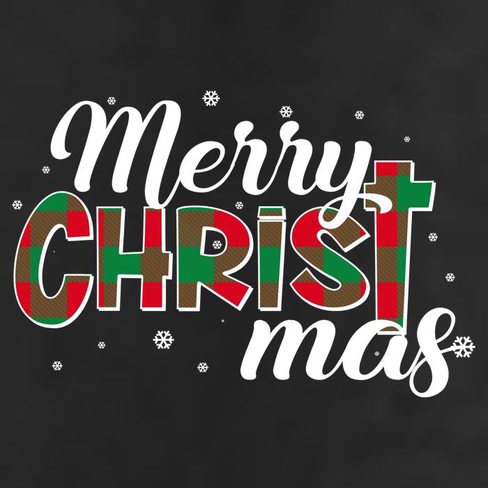 Plaid Merry Christmas Christ Adult Drive Performance Visor