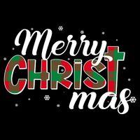 Plaid Merry Christmas Christ 16 in Basic Backpack