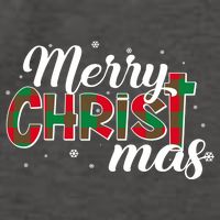 Plaid Merry Christmas Christ Vector Backpack