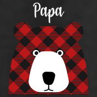Plaid Pattern Papa Bear Cool Comfort Performance Bucket Hat