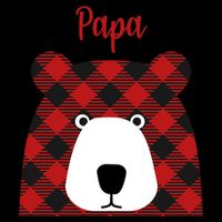 Plaid Pattern Papa Bear Mug