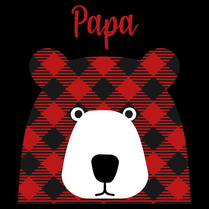 Plaid Pattern Papa Bear Mug