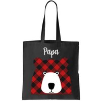 Plaid Pattern Papa Bear Bag