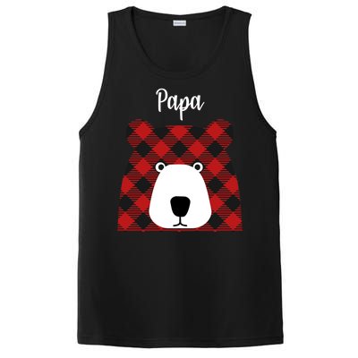 Plaid Pattern Papa Bear PosiCharge Competitor Tank