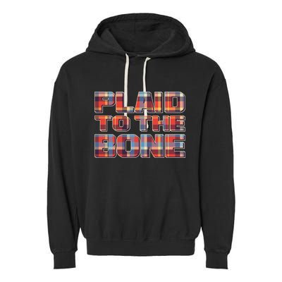 Plaid To The Bone Garment-Dyed Fleece Hoodie
