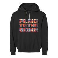 Plaid To The Bone Garment-Dyed Fleece Hoodie