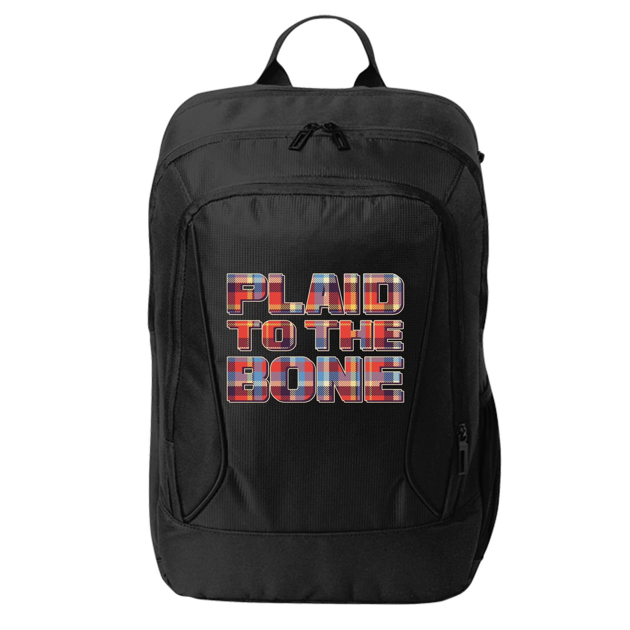 Plaid To The Bone City Backpack