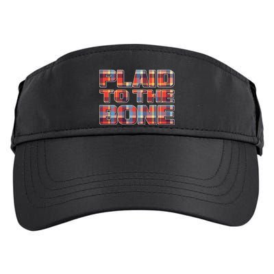 Plaid To The Bone Adult Drive Performance Visor