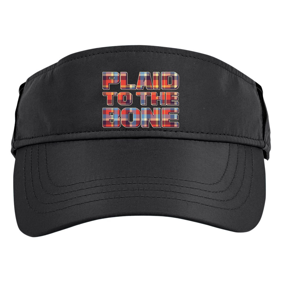 Plaid To The Bone Adult Drive Performance Visor