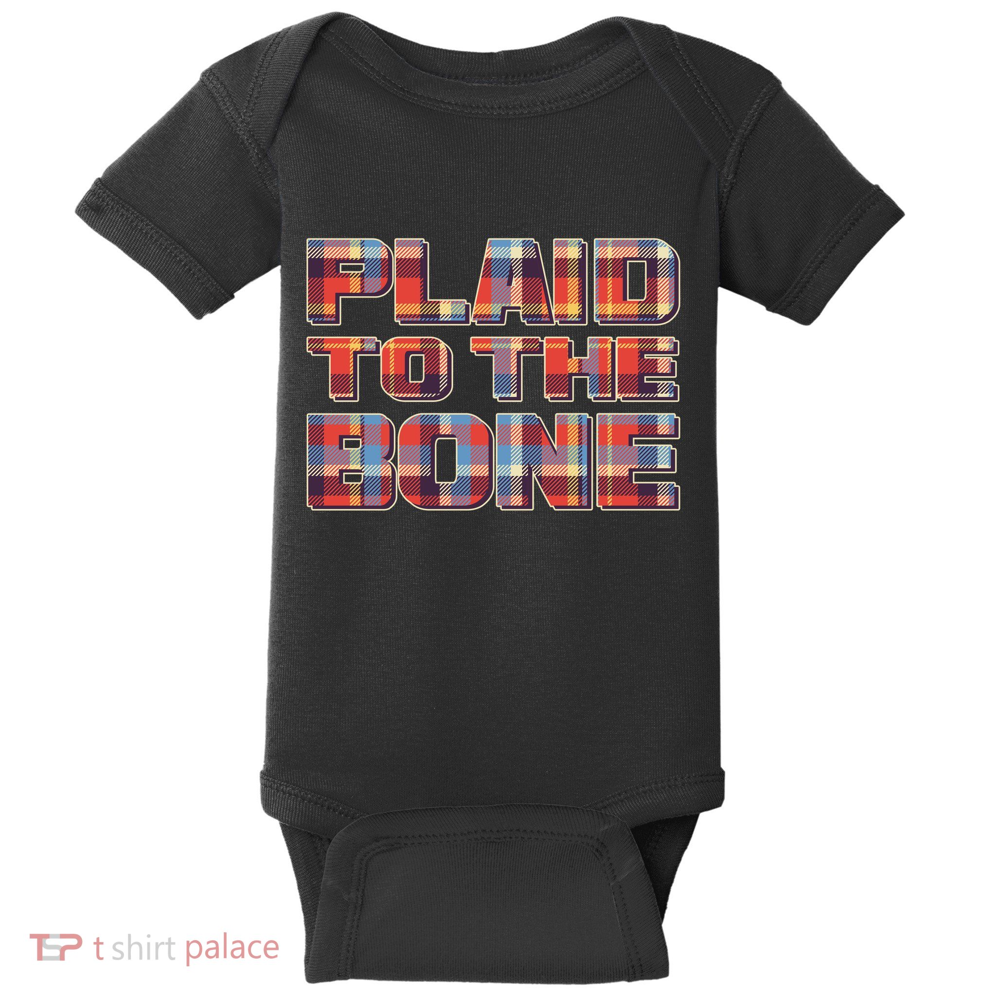 Plaid To The Bone Baby Bodysuit