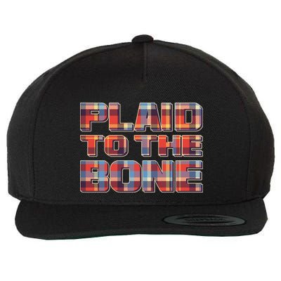 Plaid To The Bone Wool Snapback Cap