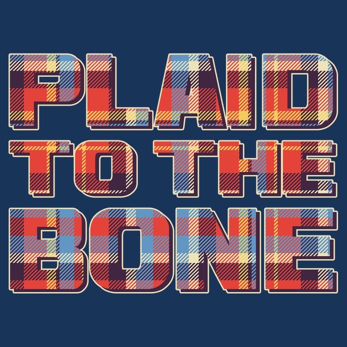 Plaid To The Bone Infant Baby Jersey Bodysuit