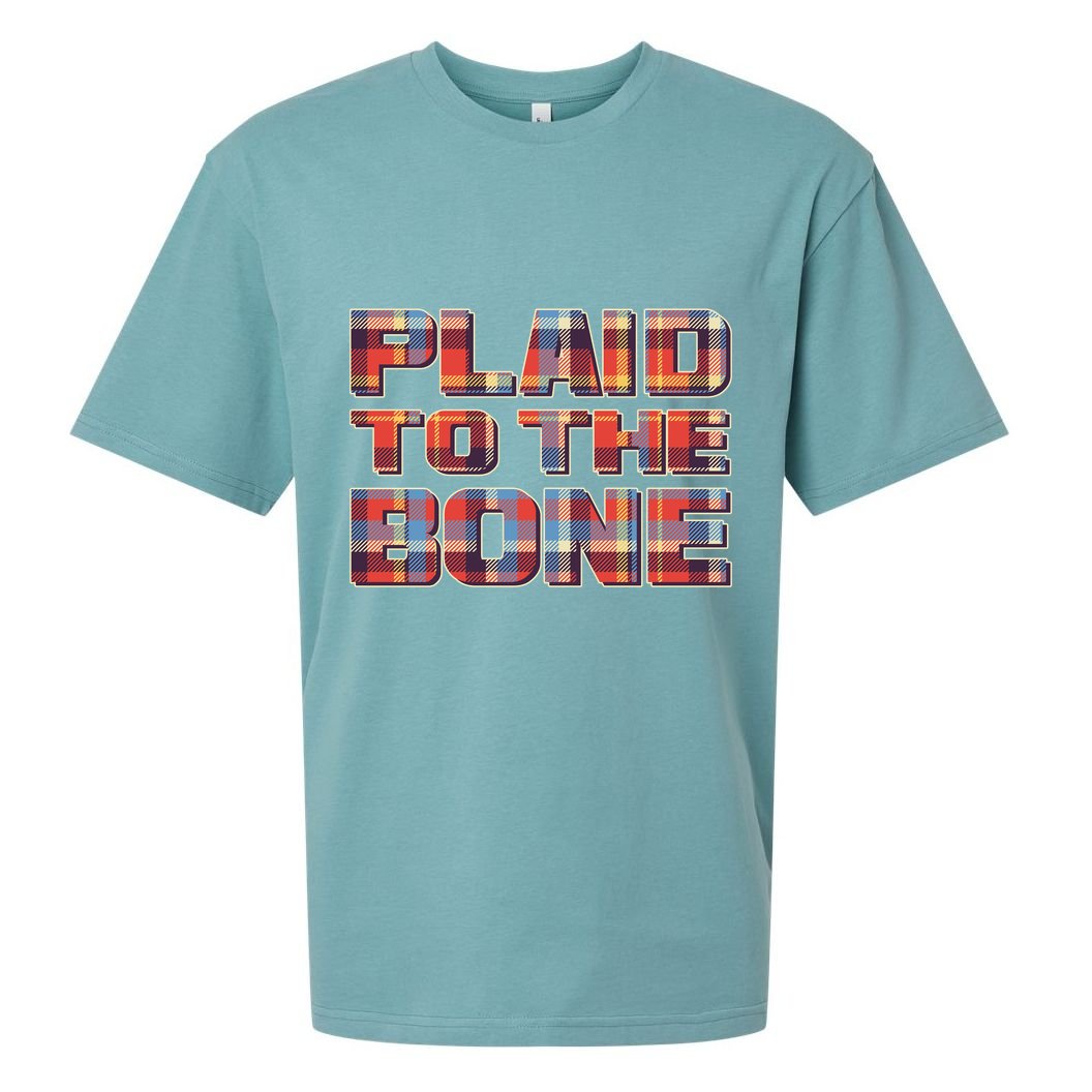 Plaid To The Bone Sueded Cloud Jersey T-Shirt