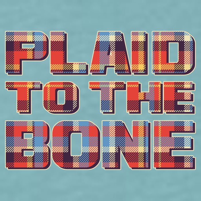 Plaid To The Bone Sueded Cloud Jersey T-Shirt