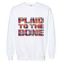 Plaid To The Bone Garment-Dyed Sweatshirt