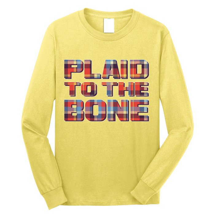 Plaid To The Bone Long Sleeve Shirt