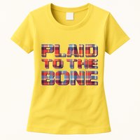 Plaid To The Bone Womens T-Shirt