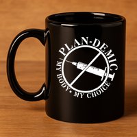 Plan-Demic My Body My Choice 11oz C Handle Ceramic Mug