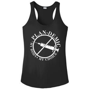 Plan-Demic My Body My Choice Ladies PosiCharge Competitor Racerback Tank