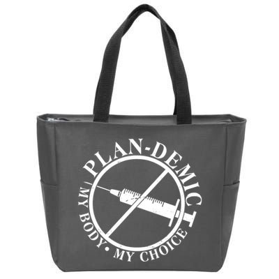 Plan-Demic My Body My Choice Zip Tote Bag