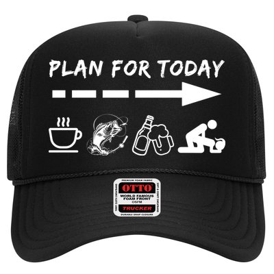 Plan For Today Coffee Fishing Beer Sex Trucker Hat