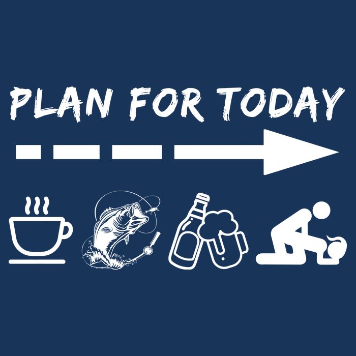 Plan For Today Coffee Fishing Beer Sex Apron