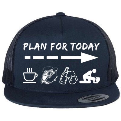 Plan For Today Coffee Fishing Beer Sex Flatbill Hat