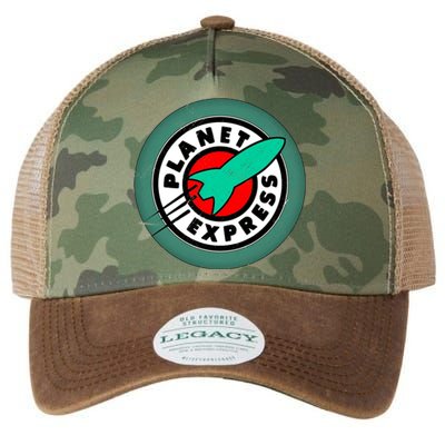 Planet Express Logo Vintage Legacy Tie Dye Trucker Hat