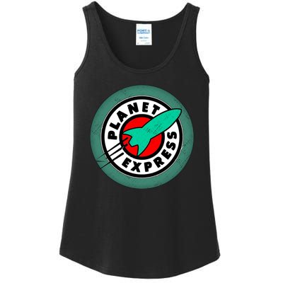 Planet Express Logo Vintage Ladies Essential Tank