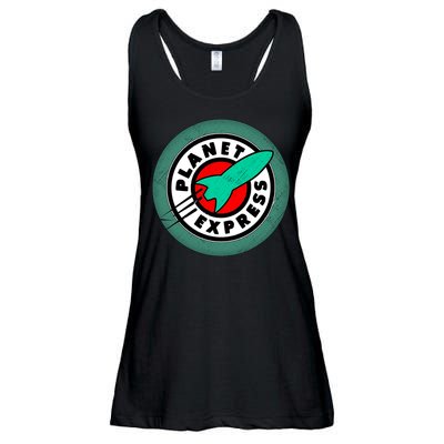 Planet Express Logo Vintage Ladies Essential Flowy Tank