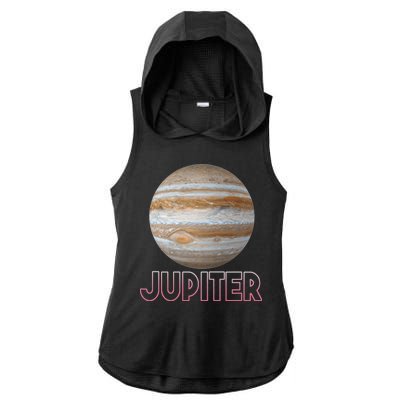 Planet Jupiter Ladies PosiCharge Tri-Blend Wicking Draft Hoodie Tank