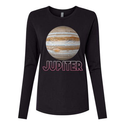 Planet Jupiter Womens Cotton Relaxed Long Sleeve T-Shirt