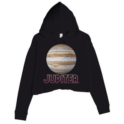 Planet Jupiter Crop Fleece Hoodie