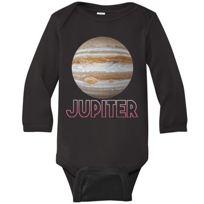 Planet Jupiter Baby Long Sleeve Bodysuit