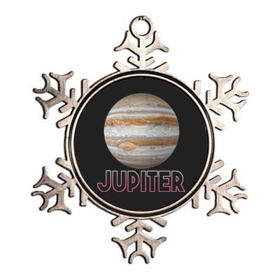 Planet Jupiter Metallic Star Ornament