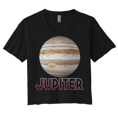 Planet Jupiter Women's Crop Top Tee