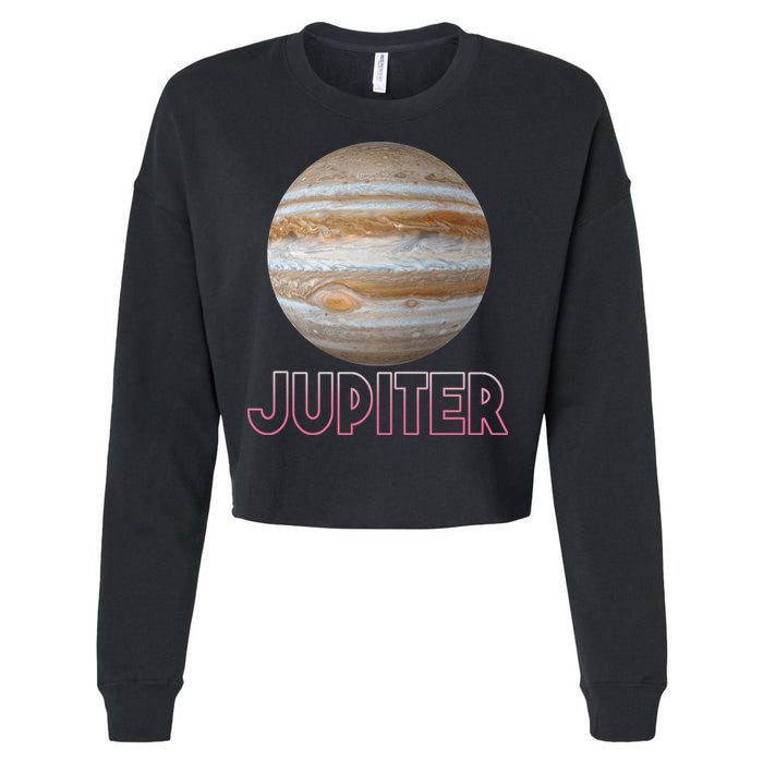 Planet Jupiter Cropped Pullover Crew