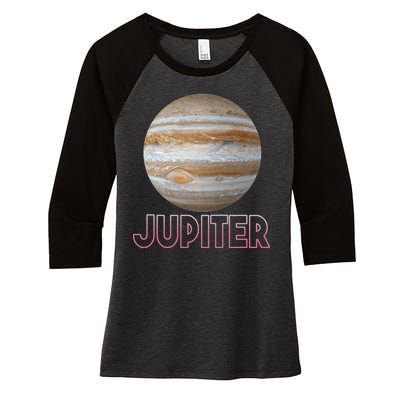 Planet Jupiter Women's Tri-Blend 3/4-Sleeve Raglan Shirt