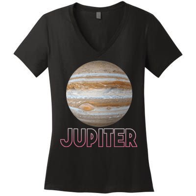 Planet Jupiter Women's V-Neck T-Shirt