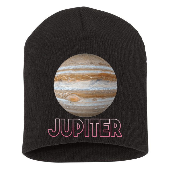 Planet Jupiter Short Acrylic Beanie