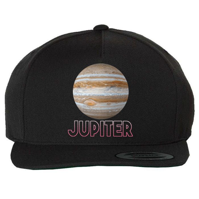 Planet Jupiter Wool Snapback Cap