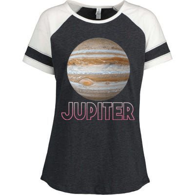 Planet Jupiter Enza Ladies Jersey Colorblock Tee