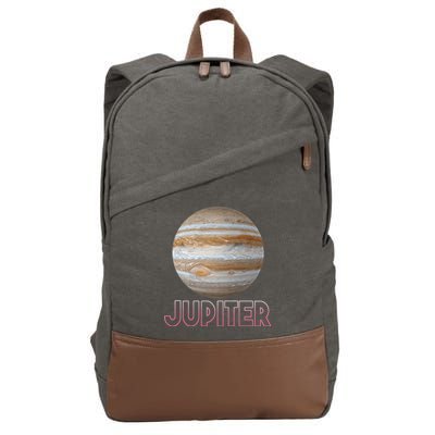 Planet Jupiter Cotton Canvas Backpack
