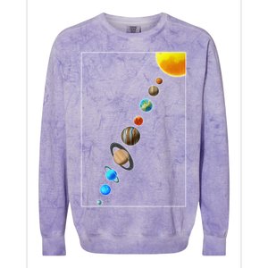 Planets Solar System Colorblast Crewneck Sweatshirt