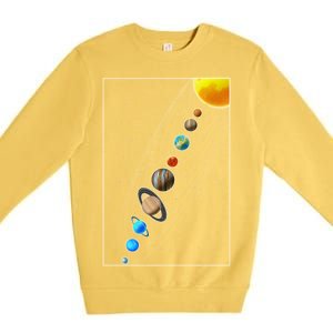 Planets Solar System Premium Crewneck Sweatshirt