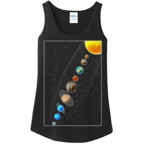 Planets Solar System Ladies Essential Tank