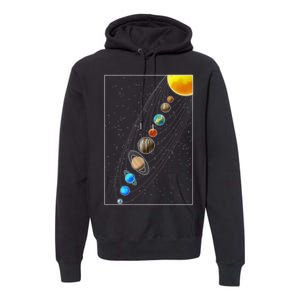 Planets Solar System Premium Hoodie